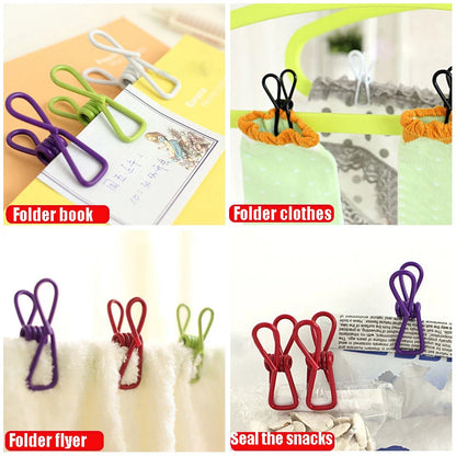 Multipurpose Stainless Steel Clips for Clothes & Storage