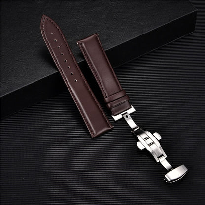 Genuine Calfskin Leather Watchband 18mm 20mm 22mm 24mm