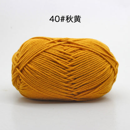 50g/Set 4ply Milk Cotton Knitting Wool Yarn