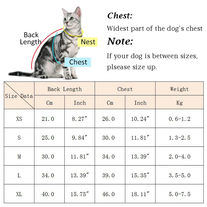 Striped Cotton Cat Vest – Spring Pet Clothes for Cats