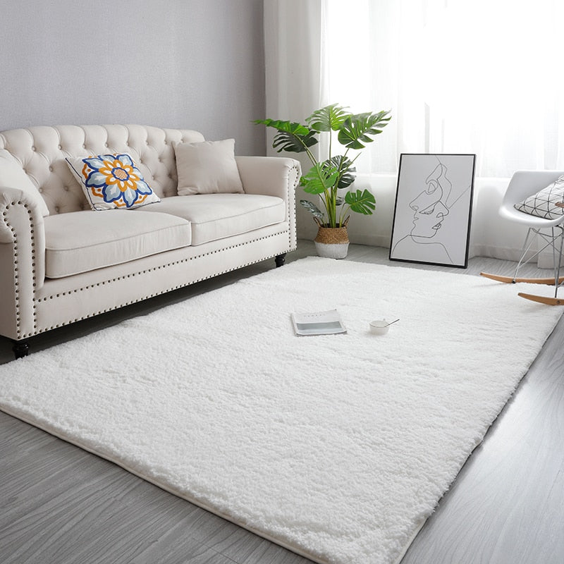 Nordic Fluffy Carpet For Bedroom Living Room