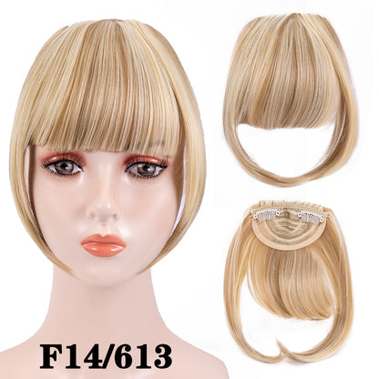 Leeons Short Synthetic Bangs Heat Resistant Hairpieces