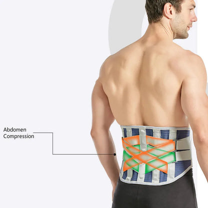 Lumbar Back Support Belt with Steel Splints