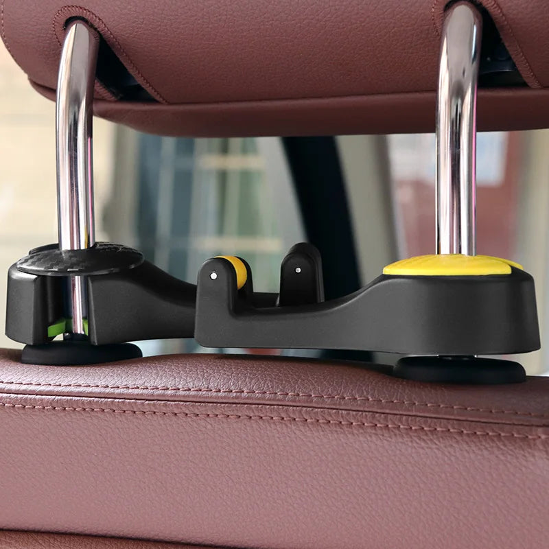 2 in 1 Car Headrest Hook with Phone Holder