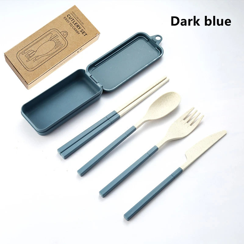 Portable Wheat Straw Cutlery Set