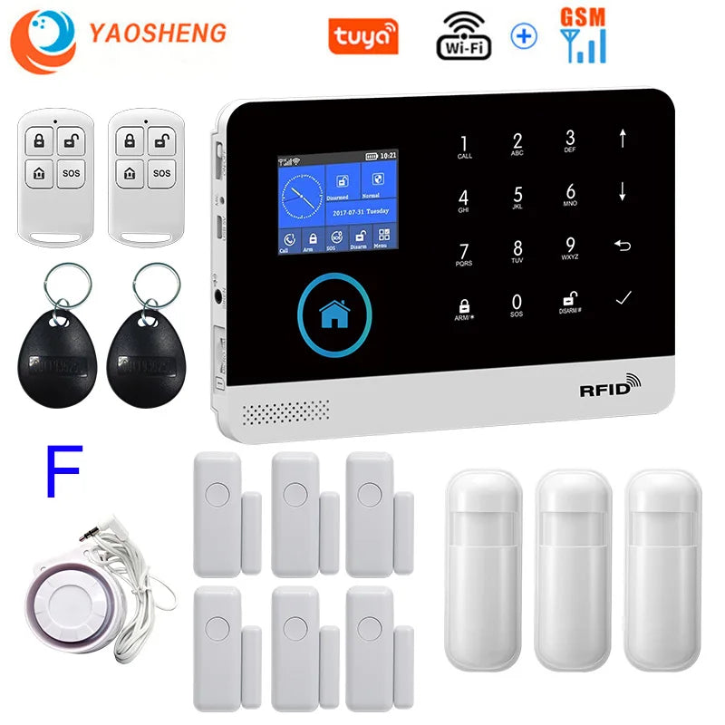 Wireless Security System with Sensors & App Control