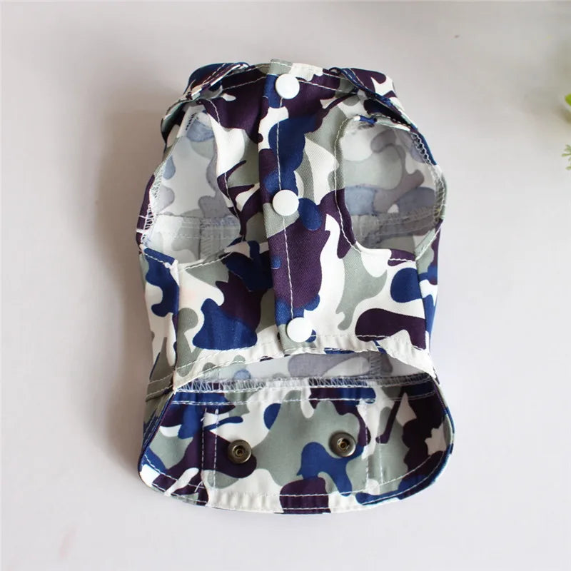 Denim Dog Jacket with Hood