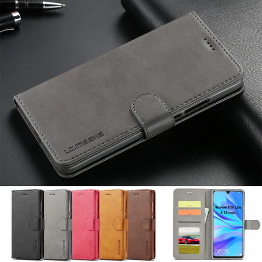 Magnetic Wallet Phone Case for Huawei & Honor