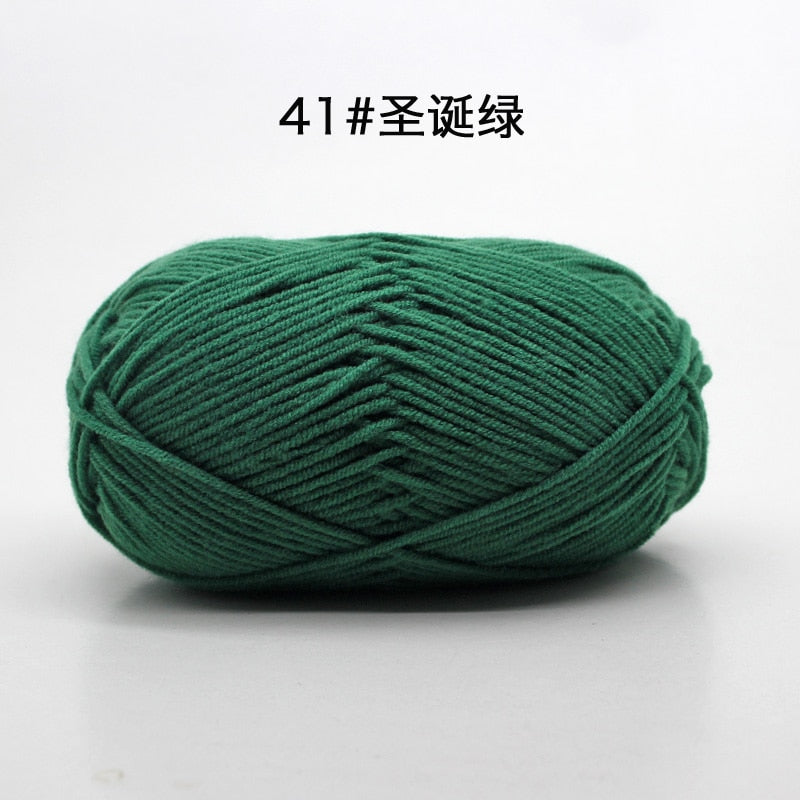 50g/Set 4ply Milk Cotton Knitting Wool Yarn