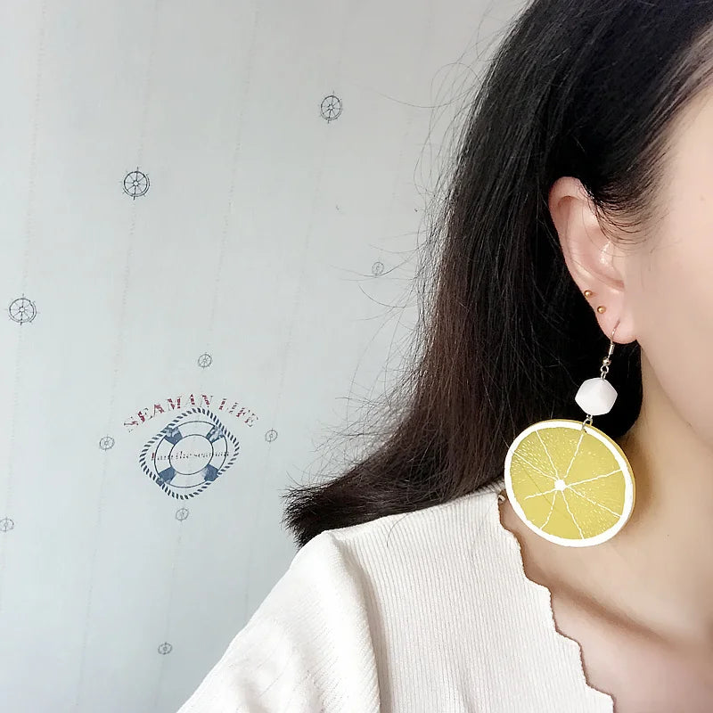 Fruit Vegetables Acrylic Drop Earrings