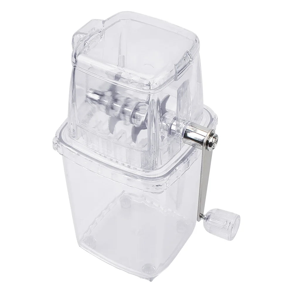 Portable 1.25L Hand Crank Ice Shaver for Drinks, Cocktails & Desserts