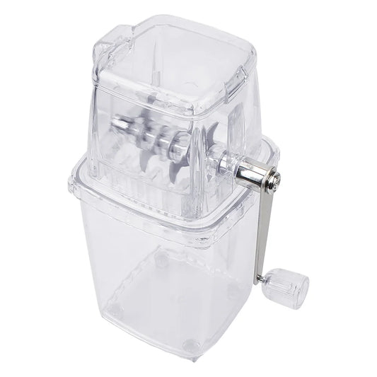 Portable 1.25L Hand Crank Ice Shaver for Drinks, Cocktails & Desserts
