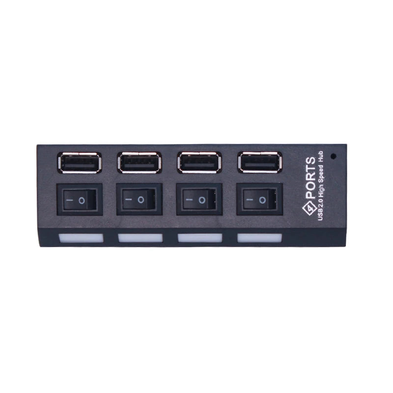 USB 2.0 Hub 4/7 Port Multi USB Splitter with Switch