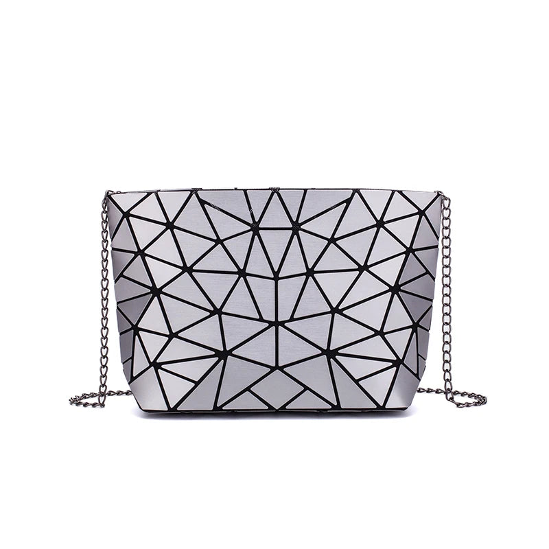 Geometric Chain Crossbody Shoulder Bag