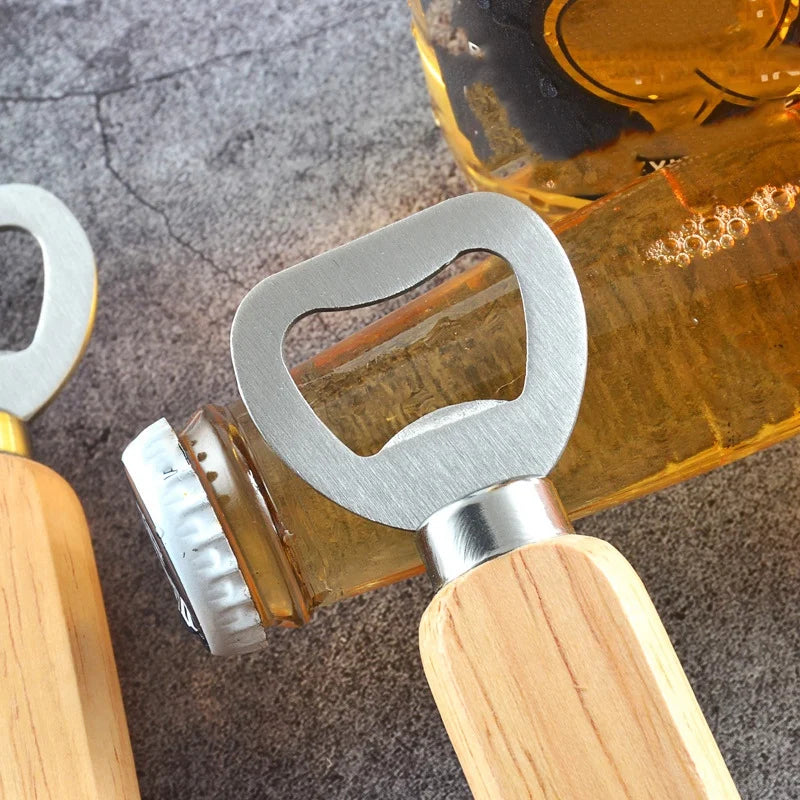 Wooden Handle Bottle Opener