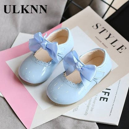 ULKNN Baby girls cute bow shoes