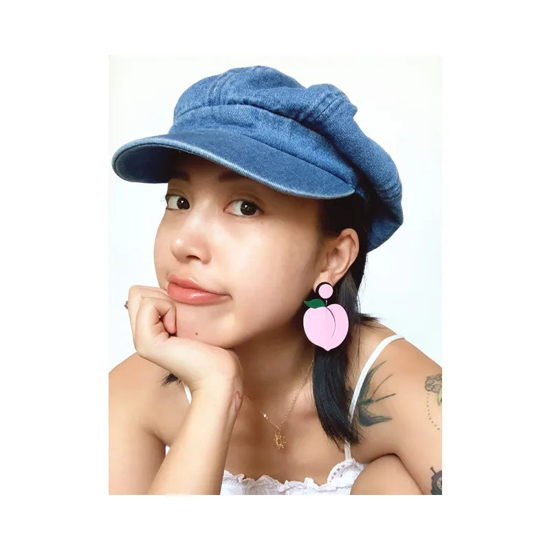 Fruit Vegetables Acrylic Drop Earrings
