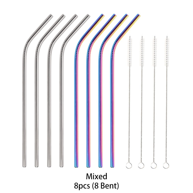 Metal Reusable 304 Stainless Steel Straws