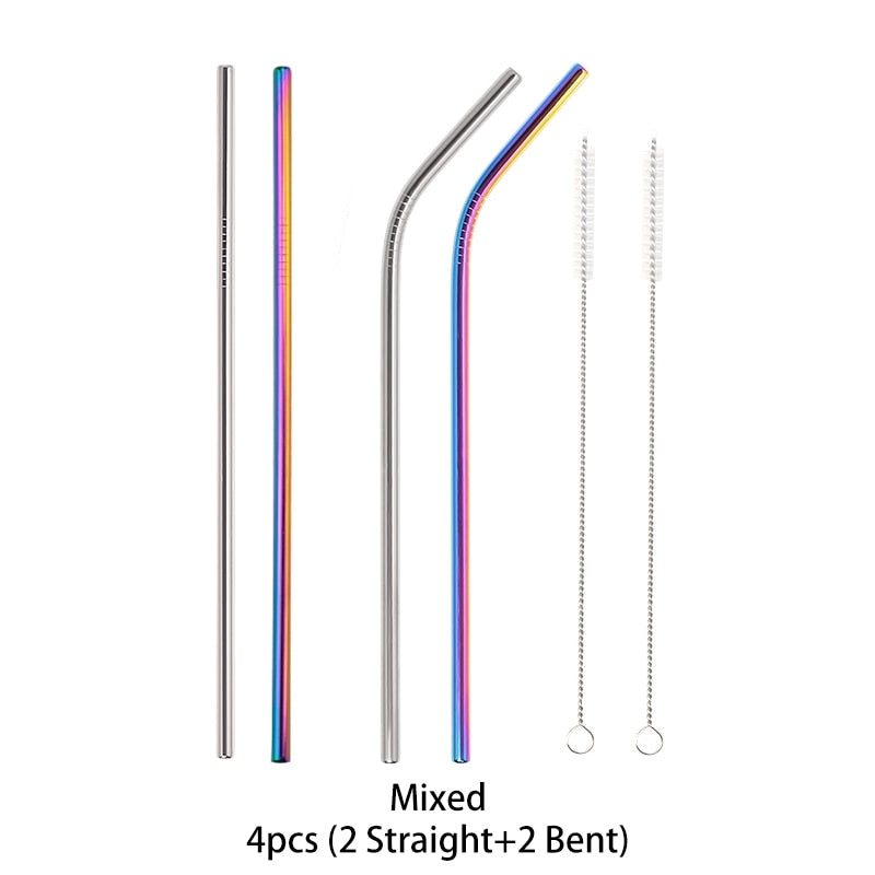 Metal Reusable 304 Stainless Steel Straws