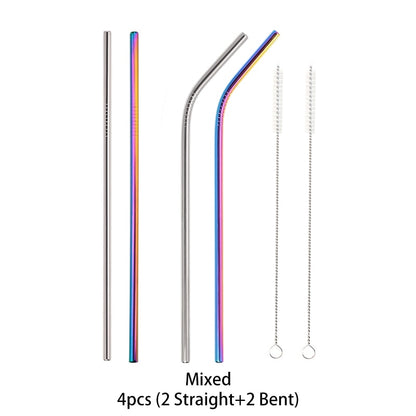 Metal Reusable 304 Stainless Steel Straws