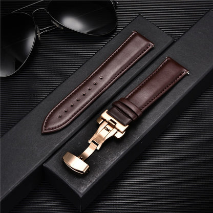 Genuine Calfskin Leather Watchband 18mm 20mm 22mm 24mm