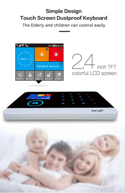 Wireless Security System with Sensors & App Control