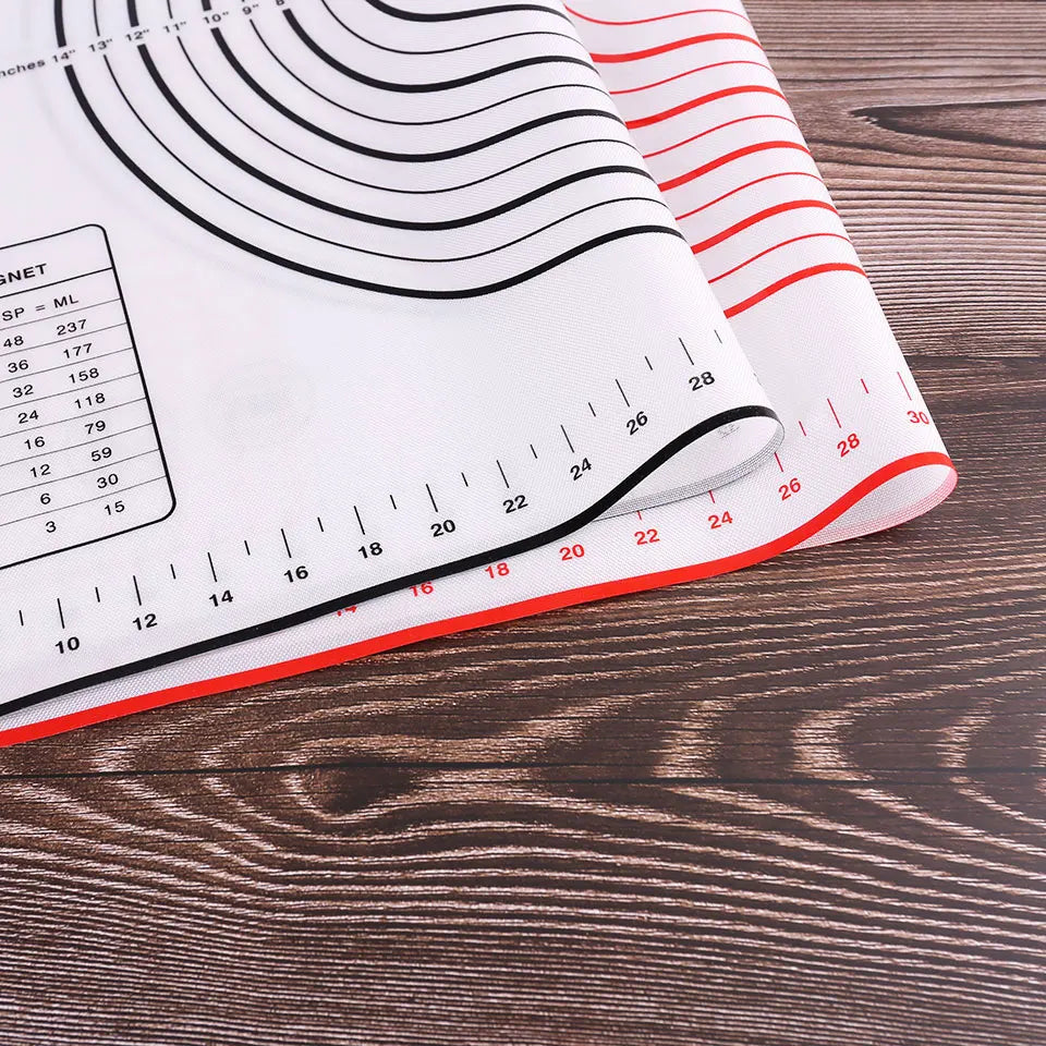 Fiberglass Silicone Baking Mat with Measurement Guide