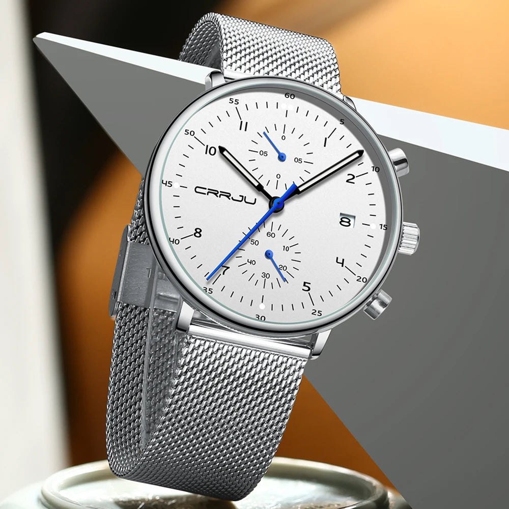 2278 Men's Stainless Steel Quartz Chronograph Watch