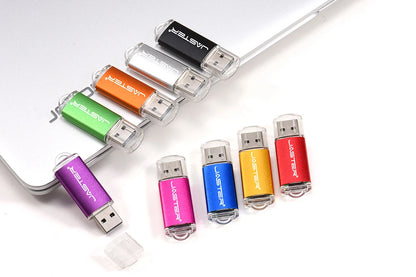 Portable USB 2.0 Memory Stick with Key Ring – Multiple Capacities & Colors