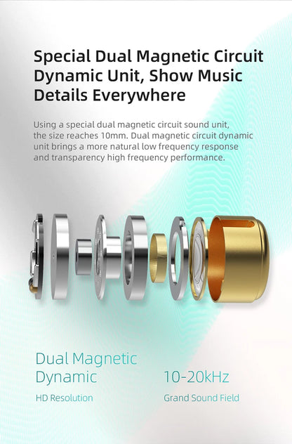 KZ EDX Pro HiFi Wired In-Ear Earphones with Detachable Cable