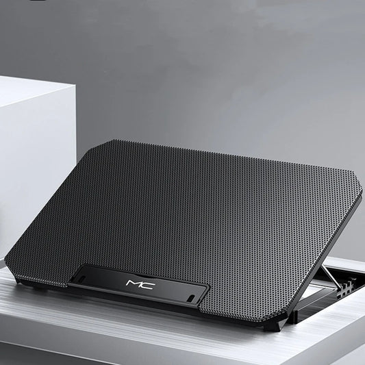Adjustable Dual-Fan Laptop Cooler Stand with 2 USB Ports