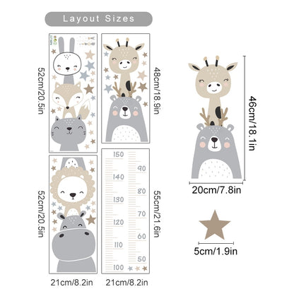 Cartoon Baby Height Measurement