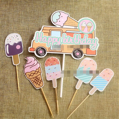 DIY Baking Ice Cream Birthday Party Decoration