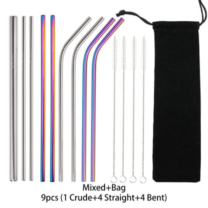 Metal Reusable 304 Stainless Steel Straws