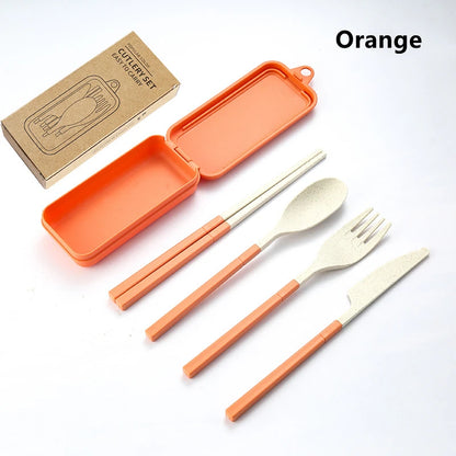 Portable Wheat Straw Cutlery Set