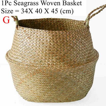 Seagrass Wicker Storage Basket