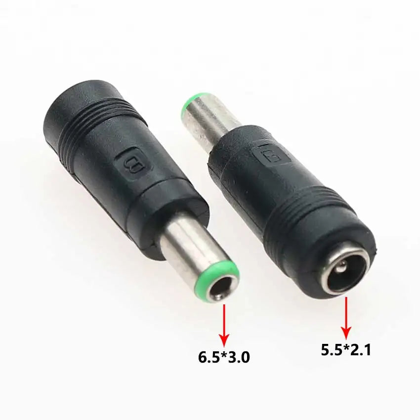 DC 5.5×2.1mm Female to Male Power Adapter Plug Set