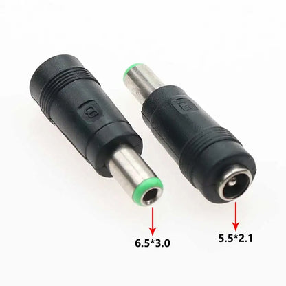 DC 5.5×2.1mm Female to Male Power Adapter Plug Set