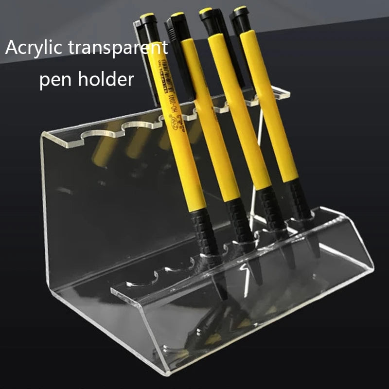 Acrylic Transparent Pen Holder Display Stand