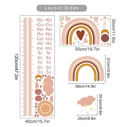 Cartoon Baby Height Measurement