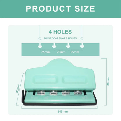 Mushroom Hole Paper Punch for Discbound Notebooks