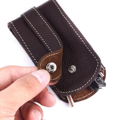 Genuine Leather Keychain Smart Key Holder