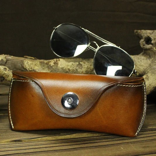 Full Grain Cowskin Leather Sunglass Cases