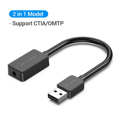 USB External Sound Card Adapter