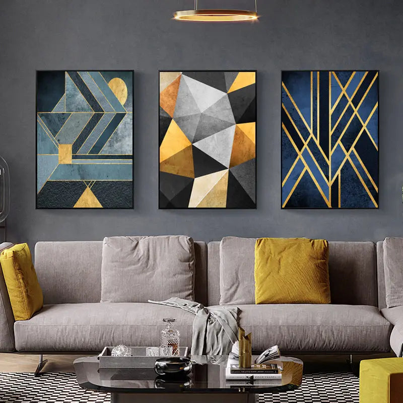 Nordic Abstract Geometry Home Deco Wall Art