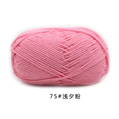 50g/Set 4ply Milk Cotton Knitting Wool Yarn