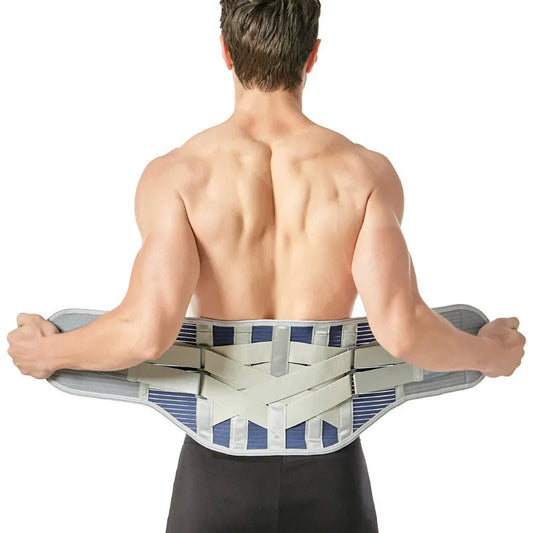 Lumbar Back Support Belt with Steel Splints