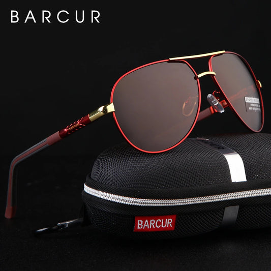 BARCUR Aluminum Vintage Men's Sunglasses