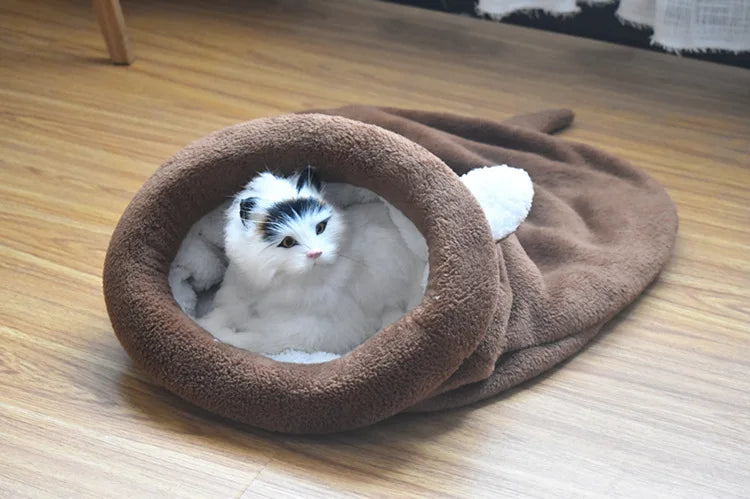 Soft Cat Sleeping Bag Pet Bed House