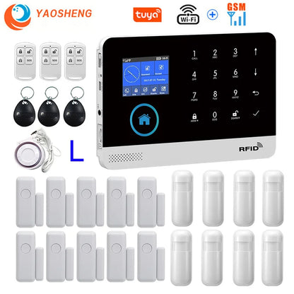 Wireless Security System with Sensors & App Control